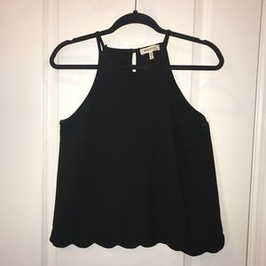 Black halter top